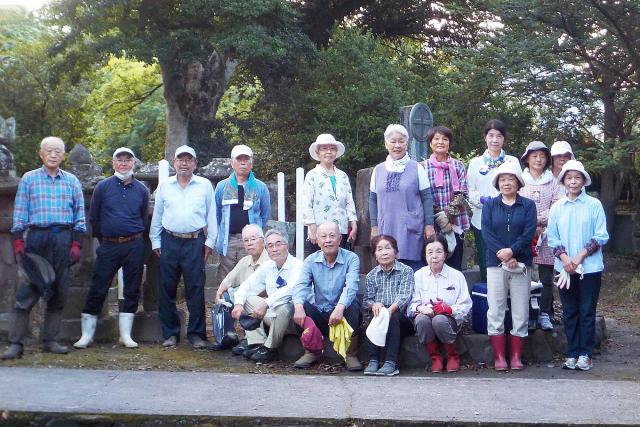 垂水史談会と垂水市文化協会が清掃ボランティア