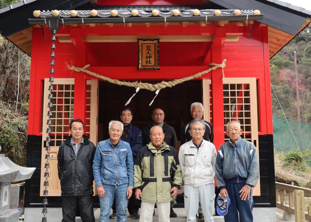 地域で力を合わせて垂水市高城の荒人神社が復活！