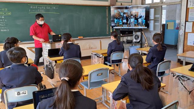 秋田と鹿児島の協和小学校をつなぐ第2回リモート交流会