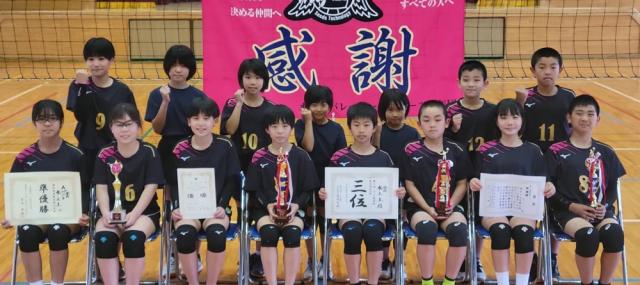 水之上バレーボール少年団が大活躍！4大会試合で優秀な成績を収める