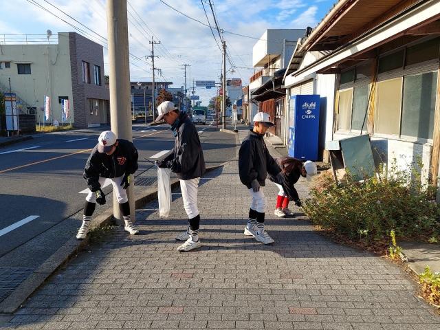 少年硬式野球チーム垂水ファイターズ地域貢献美化活動