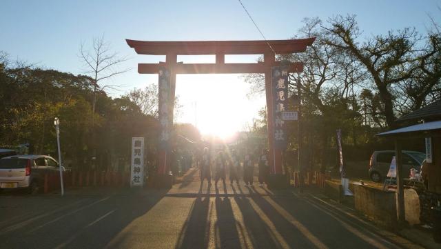 鹿児島神社（下宮神社）の初日の出