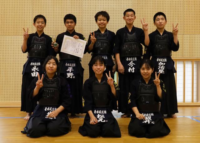 垂水武道館の剣士が県大会で活躍し全国大会に出場を決める