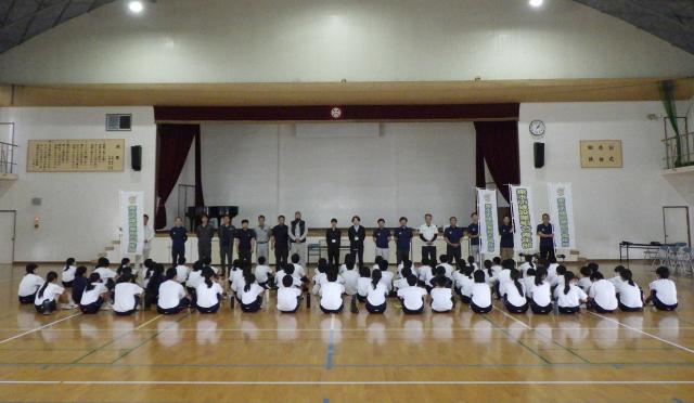 垂水中央中学校で建設に関わる特別授業