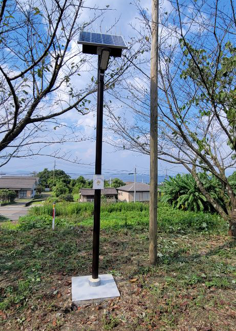 宝くじの助成金で防犯灯を整備