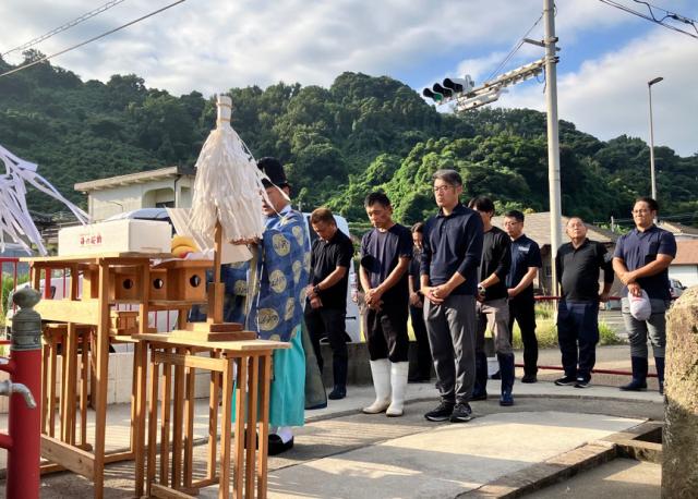 航海の安全と豊漁を願って協和地区で瀬祭が開催