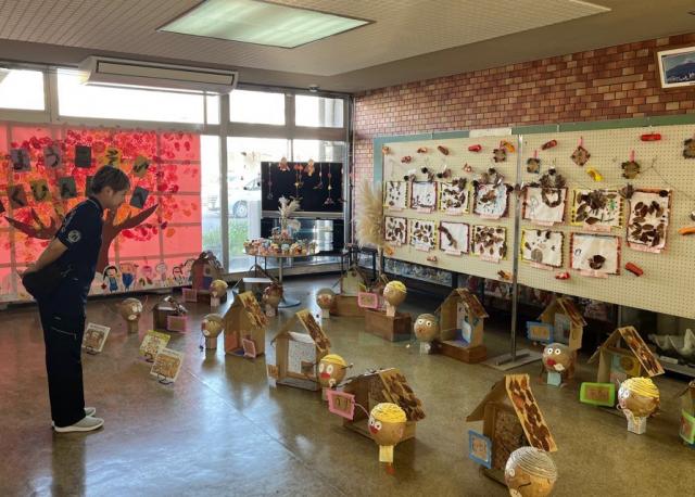垂水市市民館で江ノ島幼稚園作品展示会