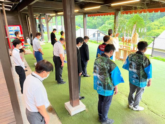 令和4年7月15日（金曜日）令和4年度猿ヶ城渓谷森の駅たるみず安全祈願祭3