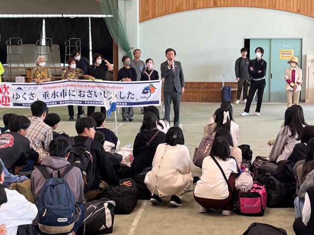 令和5年10月30日（月曜日）大阪府立北千里高等学校の教育旅行受入開村式1