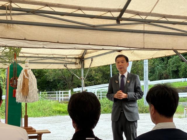 令和7年9月11日（木曜日）柊原団地建替工事安全祈願祭3