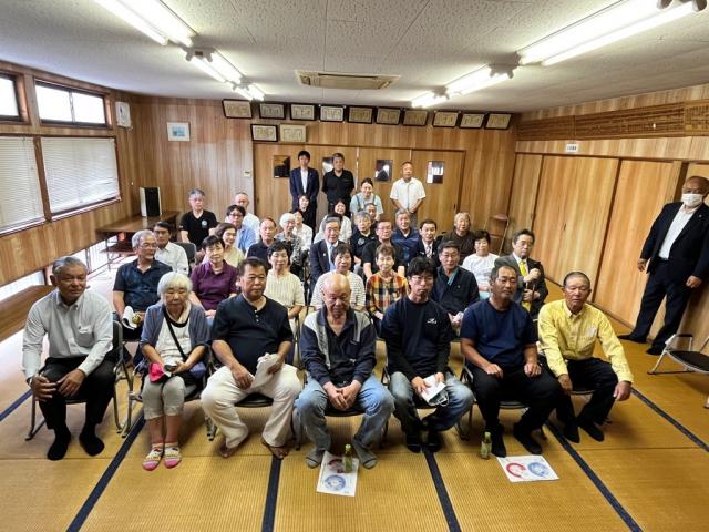 令和7年9月28日（日曜日）二川地区における森山ひろし衆議院議員の国政報告会3