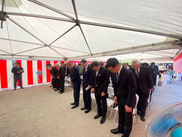 令和7年10月10日（金曜日）エスオーシー株式会社の第三工場新築工事地鎮祭1