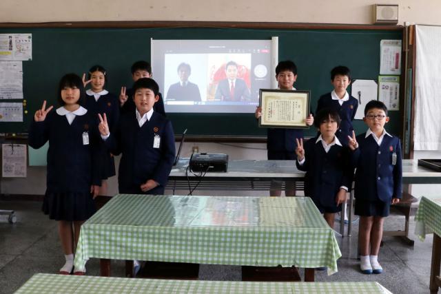 松ケ崎小学校の取組が評価第22回環境美化教育優良校の優秀校に選出