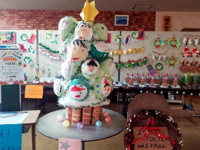 江ノ島幼稚園がクリスマスの作品展を開催
