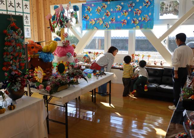 柊原地区文化祭開催例年より多くの作品を展示