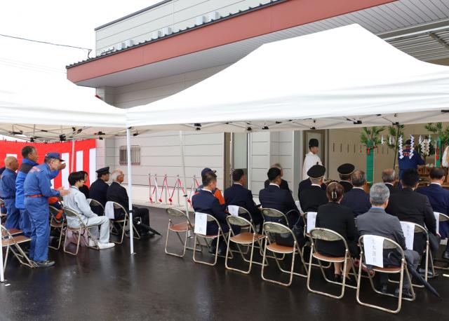 垂水市消防団第1分団詰所が完成
