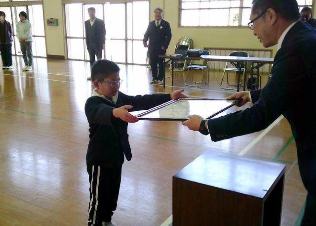 土砂災害防止に関する絵画・作文村下漣さんが県知事賞優秀賞
