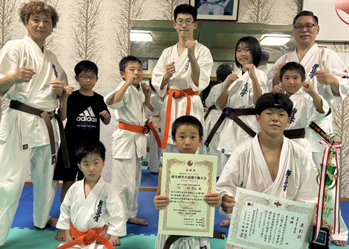 極真会館若獅子会垂水川南道場のメンバーが大活躍